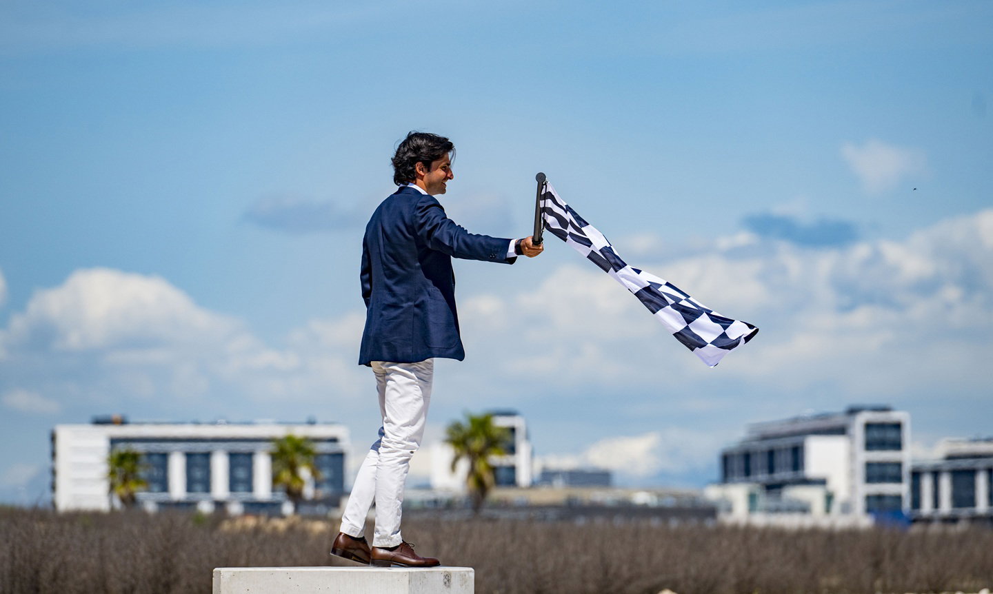 Carlos Sainz at the Madring